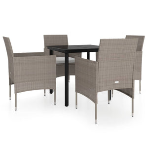 vidaXL Patio Dining Set Outdoor Dining Set Table and Chair Set for Garden-32