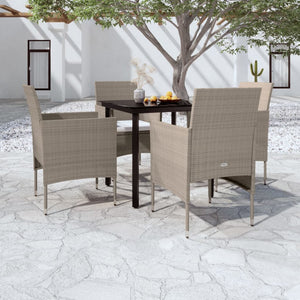 vidaXL Patio Dining Set Outdoor Dining Set Table and Chair Set for Garden-37