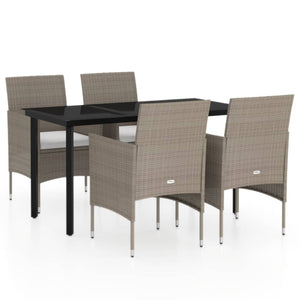 vidaXL Patio Dining Set Outdoor Dining Set Table and Chair Set for Garden-2