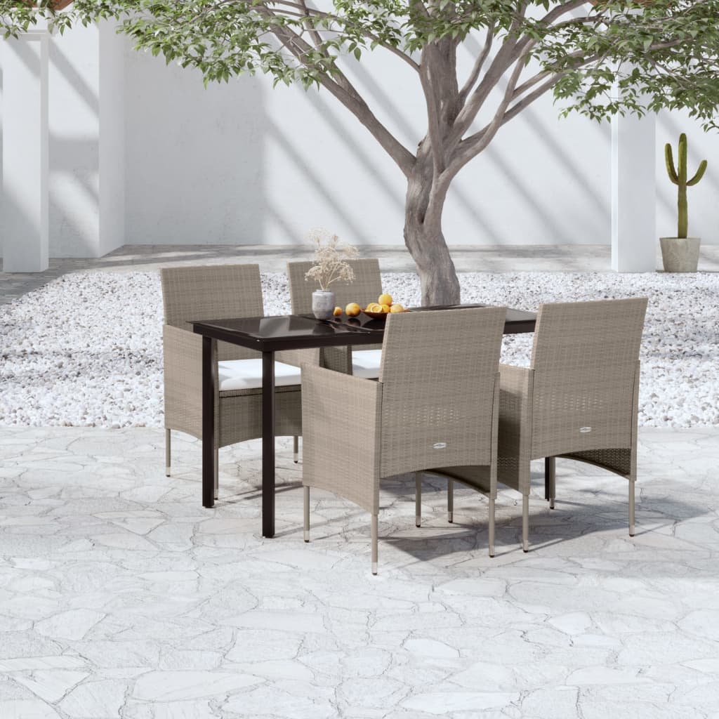 vidaXL Patio Dining Set Outdoor Dining Set Table and Chair Set for Garden-14