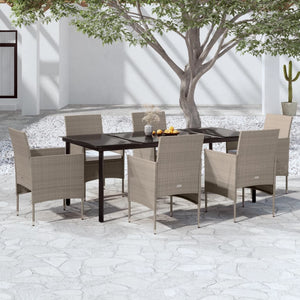 vidaXL Patio Dining Set Outdoor Dining Set Table and Chair Set for Garden-26