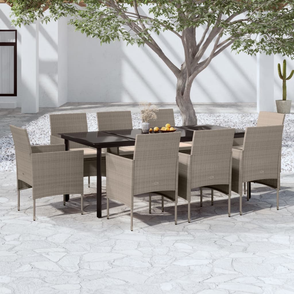 vidaXL Patio Dining Set Outdoor Dining Set Table and Chair Set for Garden-47