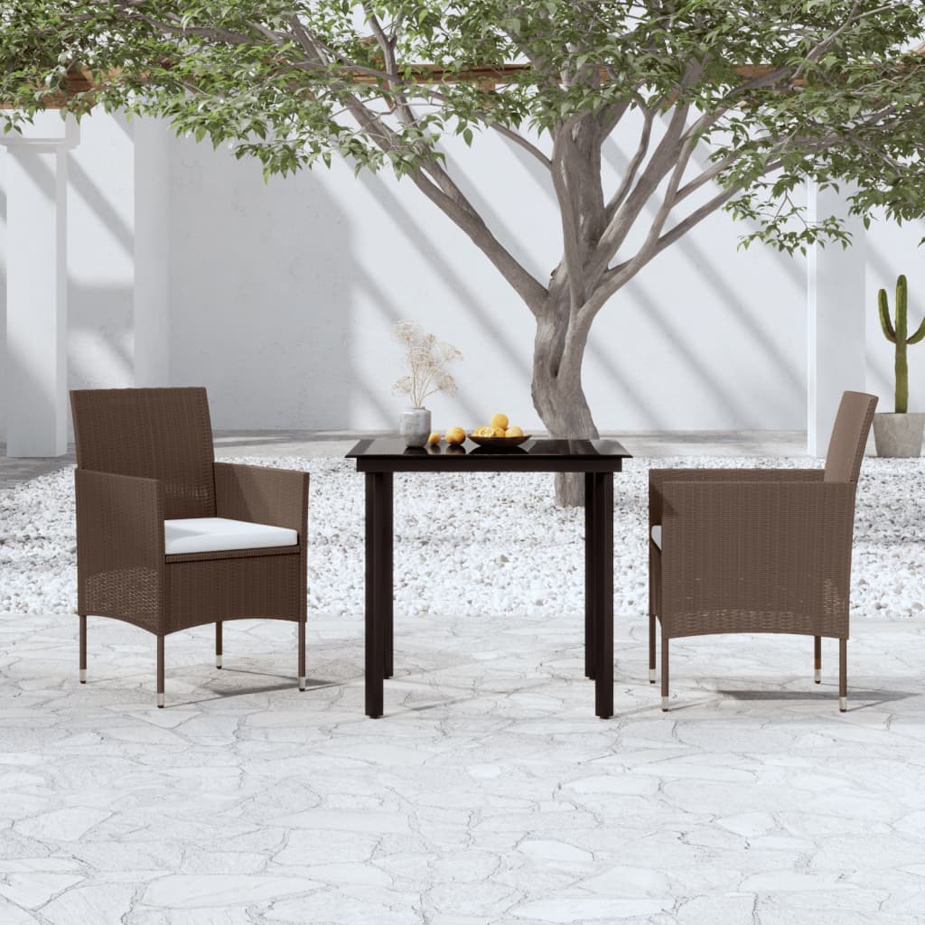 vidaXL Patio Dining Set Outdoor Dining Set Table and Chair Set for Garden-22