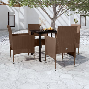 vidaXL Patio Dining Set Outdoor Dining Set Table and Chair Set for Garden-34