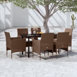 vidaXL Patio Dining Set Outdoor Dining Set Table and Chair Set for Garden-40