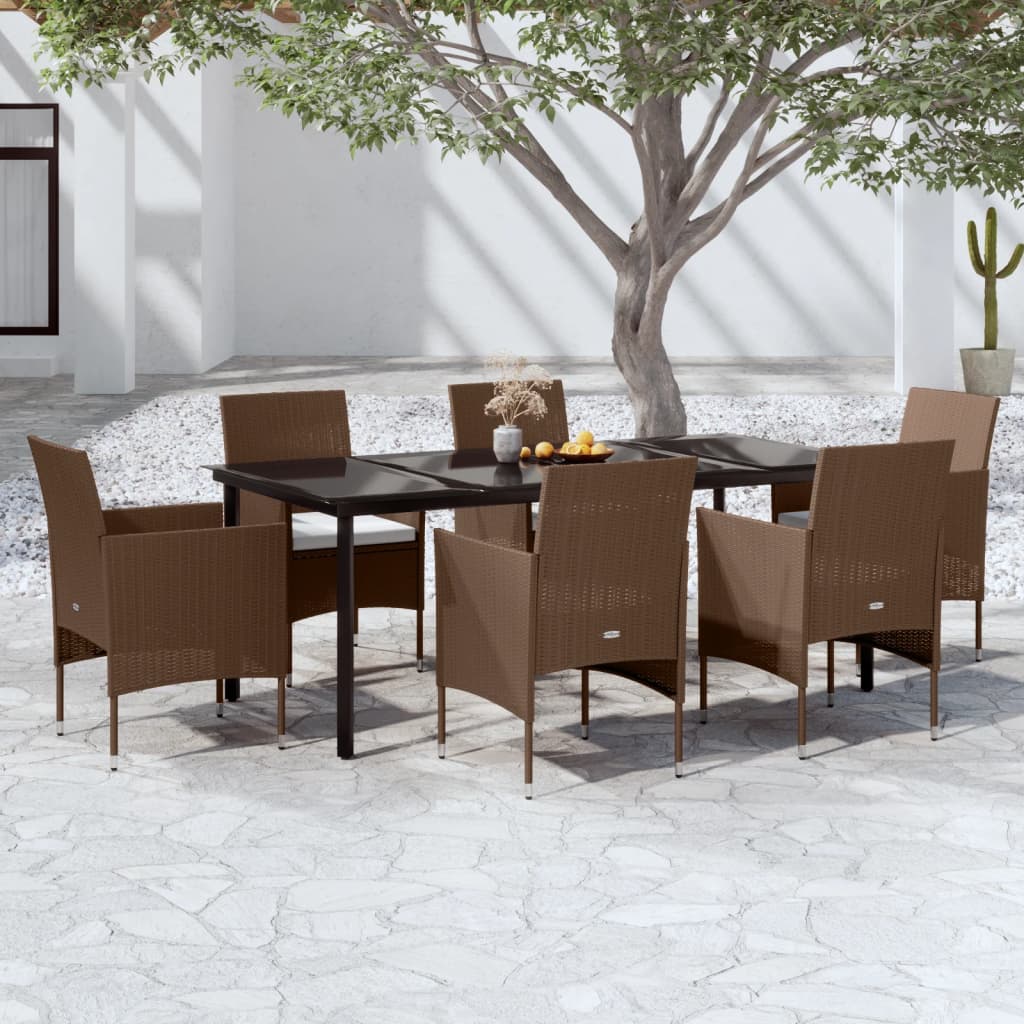 vidaXL Patio Dining Set Outdoor Dining Set Table and Chair Set for Garden-50