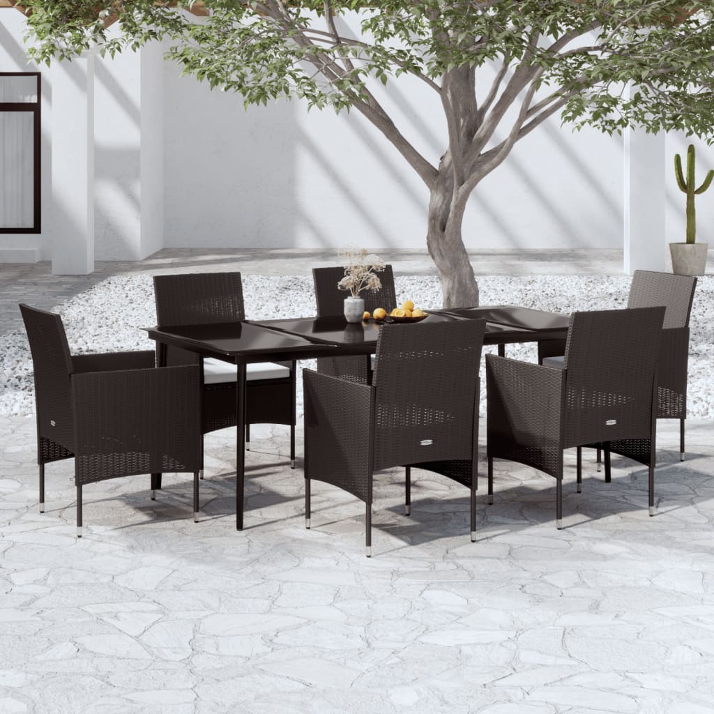 vidaXL Patio Dining Set Outdoor Dining Set Table and Chair Set for Garden-21