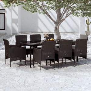 vidaXL Patio Dining Set Outdoor Dining Set Table and Chair Set for Garden-40