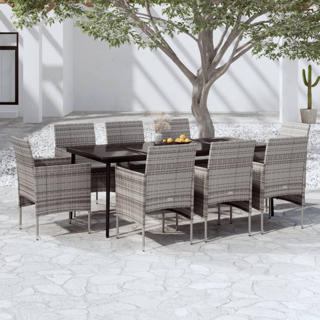 vidaXL Patio Dining Set Outdoor Dining Set Table and Chair Set for Garden-49