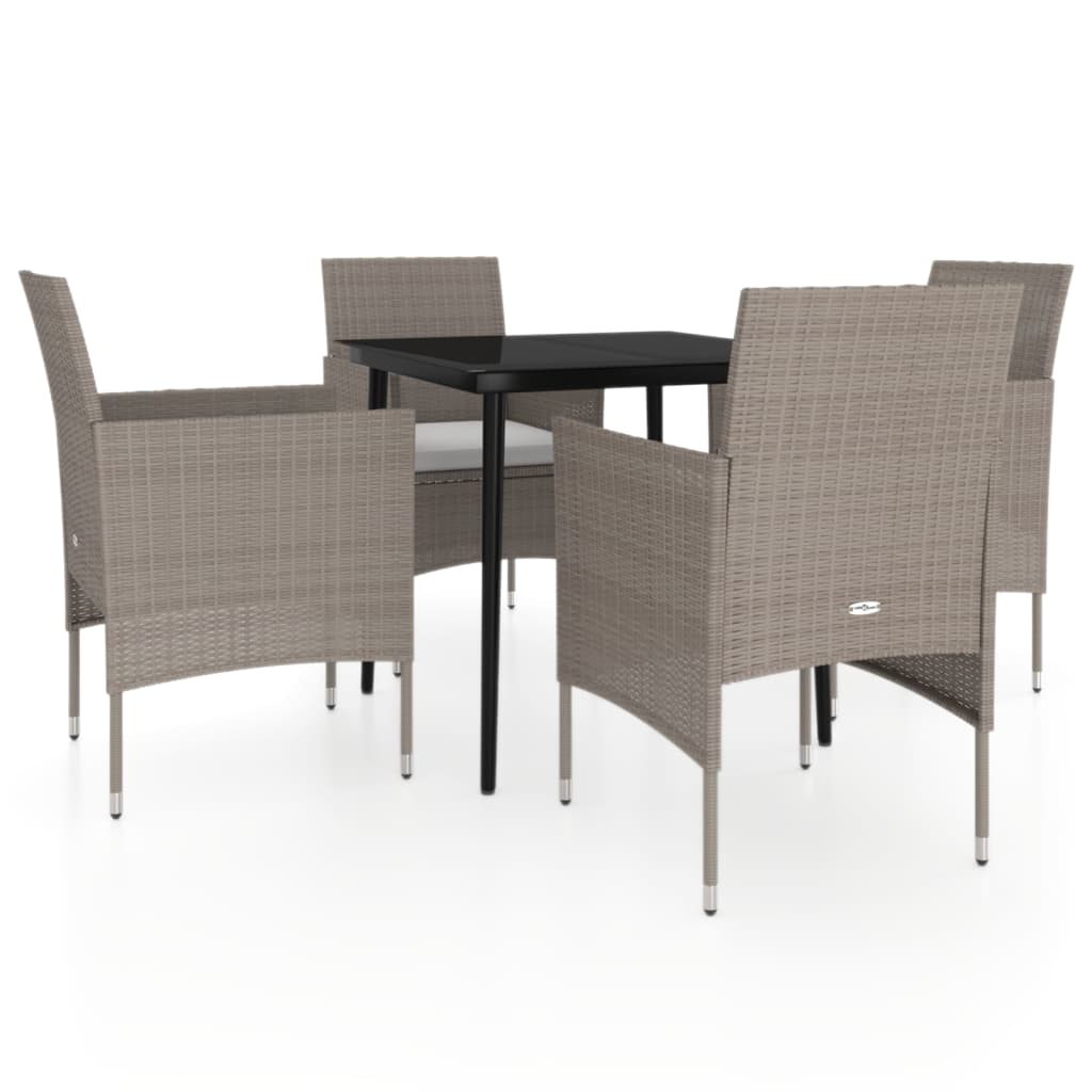 vidaXL Patio Dining Set Outdoor Dining Set Table and Chair Set for Garden-57