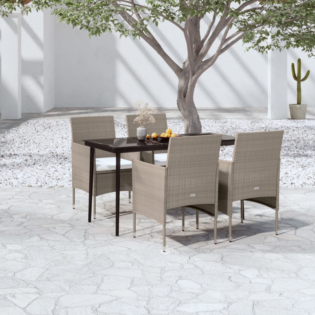 vidaXL Patio Dining Set Outdoor Dining Set Table and Chair Set for Garden-42