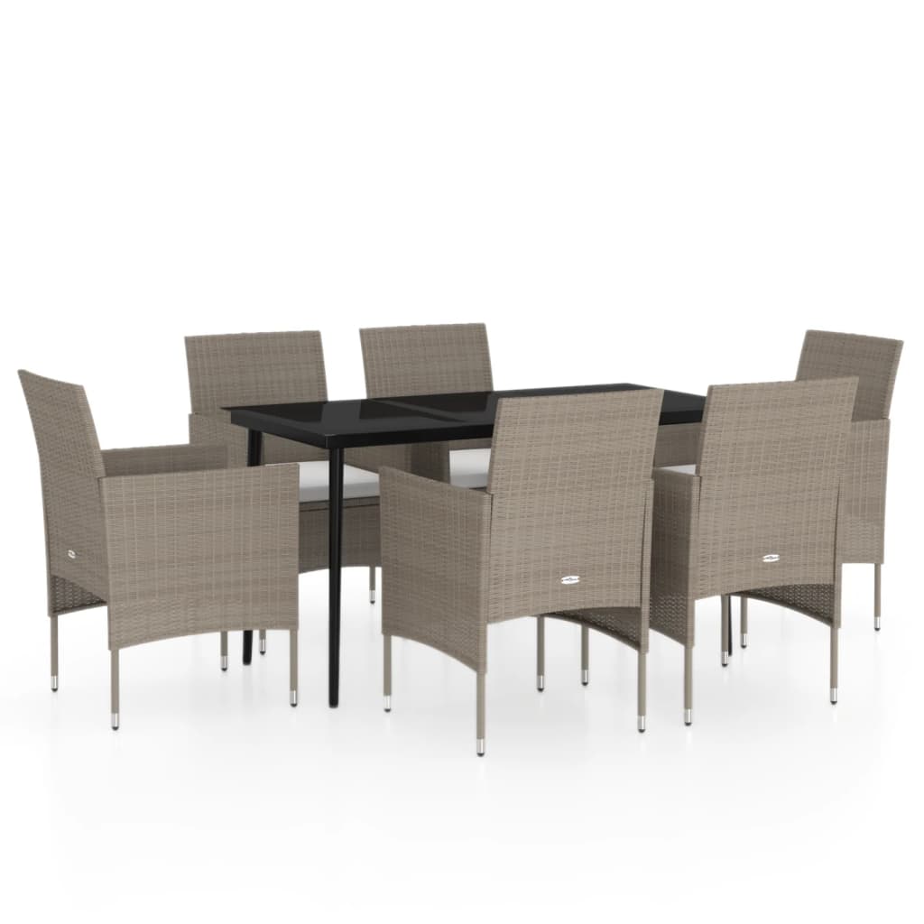 vidaXL Patio Dining Set Outdoor Dining Set Table and Chair Set for Garden-48