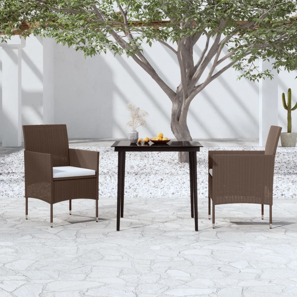 vidaXL Patio Dining Set Outdoor Dining Set Table and Chair Set for Garden-23