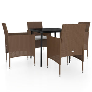 vidaXL Patio Dining Set Outdoor Dining Set Table and Chair Set for Garden-28