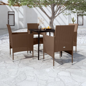 vidaXL Patio Dining Set Outdoor Dining Set Table and Chair Set for Garden-35