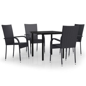 vidaXL Patio Dining Set Outdoor Dining Set Table and Chair Set for Garden-2