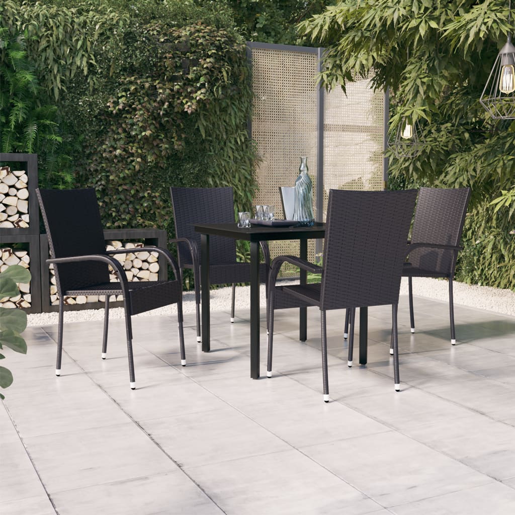 vidaXL Patio Dining Set Outdoor Dining Set Table and Chair Set for Garden-12