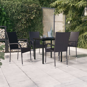 vidaXL Patio Dining Set Outdoor Dining Set Table and Chair Set for Garden-12