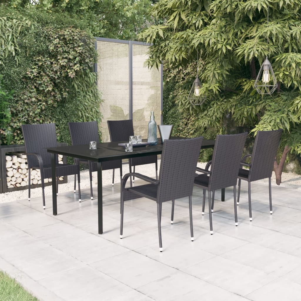 vidaXL Patio Dining Set Outdoor Dining Set Table and Chair Set for Garden-37