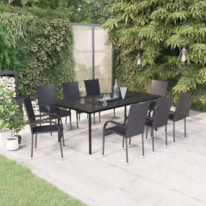 vidaXL Patio Dining Set Outdoor Dining Set Table and Chair Set for Garden-27