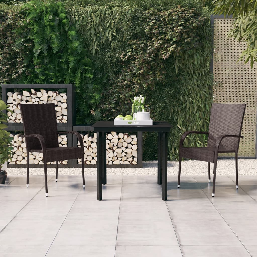 vidaXL Patio Dining Set Outdoor Dining Set Table and Chair Set for Garden-19