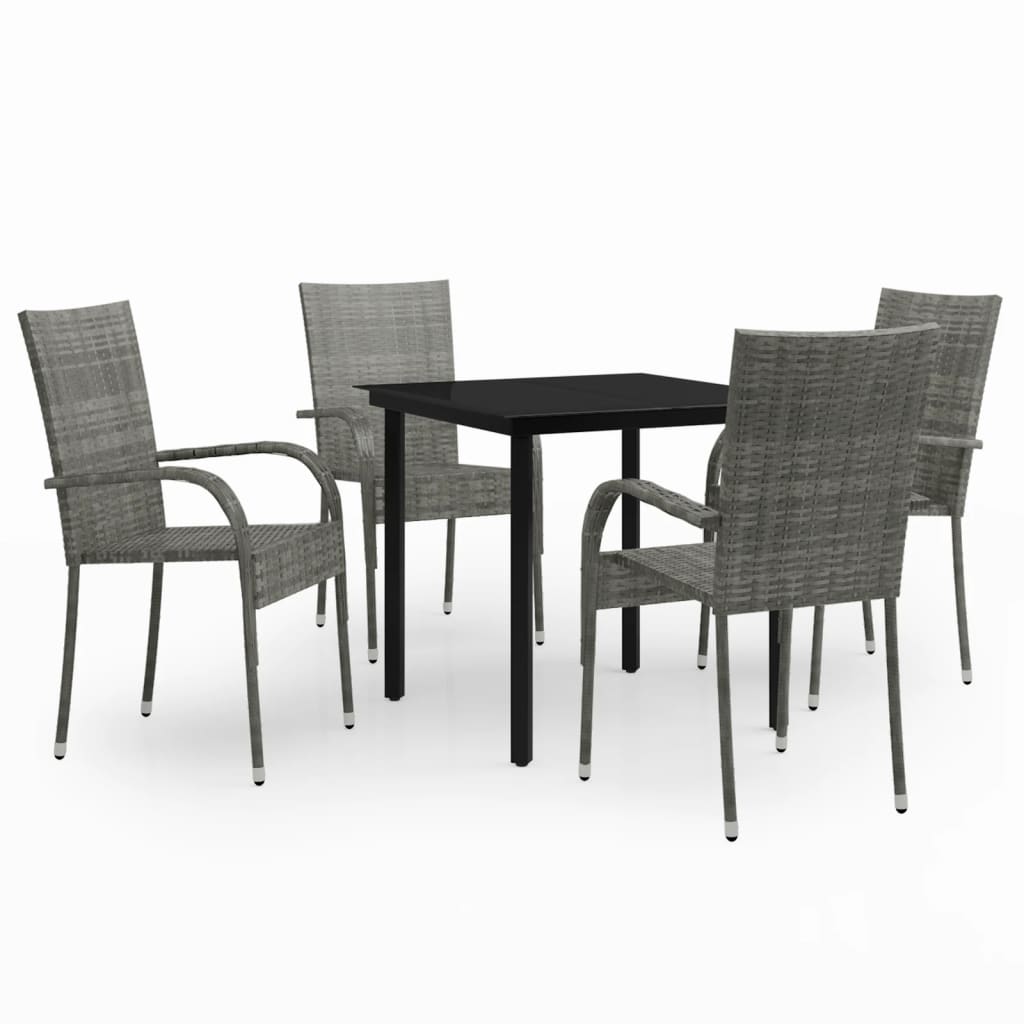 vidaXL Patio Dining Set Outdoor Dining Set Table and Chair Set for Garden-31