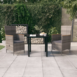 vidaXL Patio Dining Set Outdoor Dining Set Table and Chair Set for Garden-32