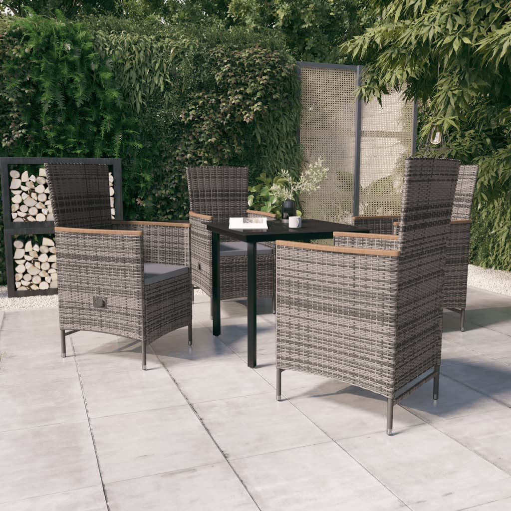 vidaXL Patio Dining Set Outdoor Dining Set Table and Chair Set for Garden-1