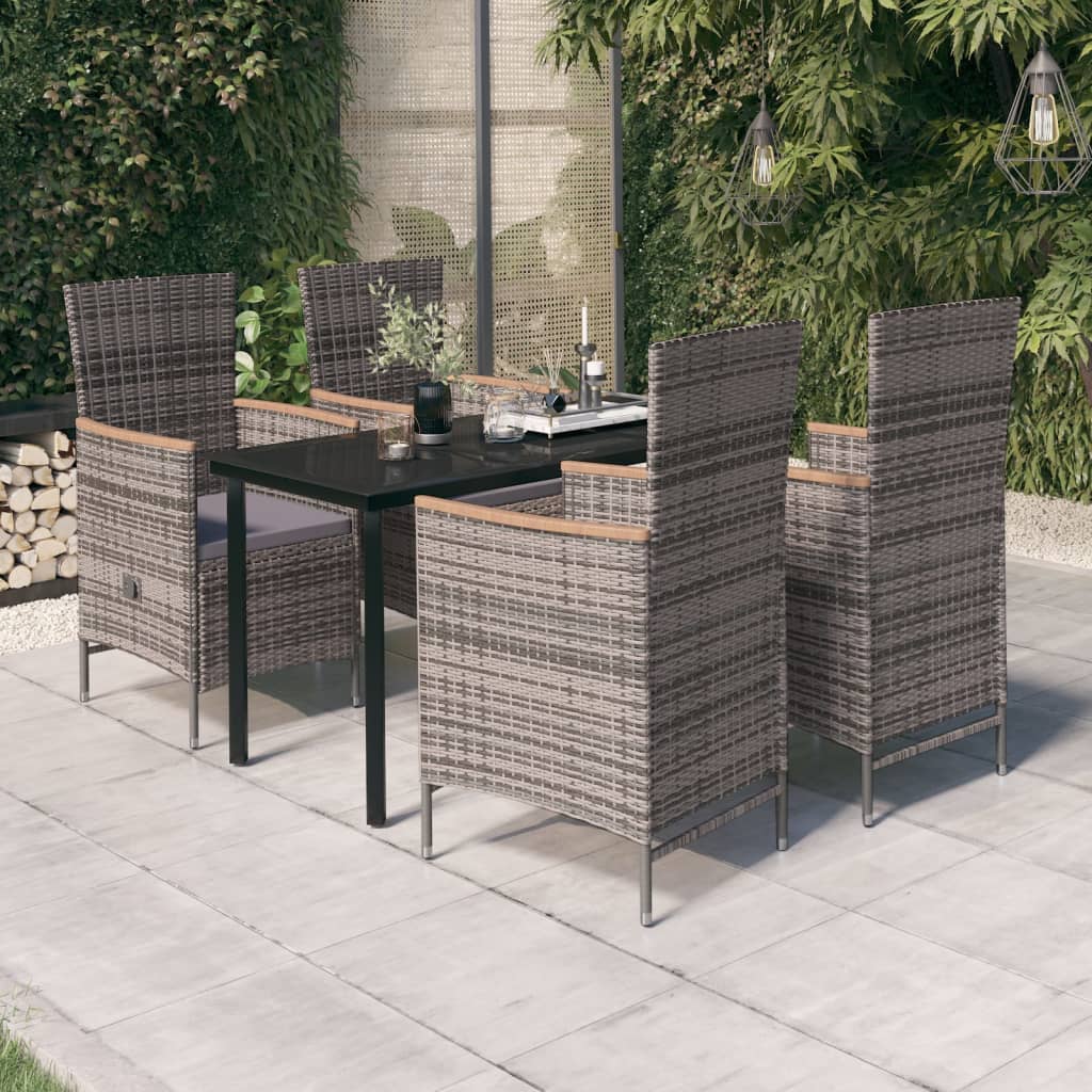 vidaXL Patio Dining Set Outdoor Dining Set Table and Chair Set for Garden-26