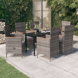 vidaXL Patio Dining Set Outdoor Dining Set Table and Chair Set for Garden-19