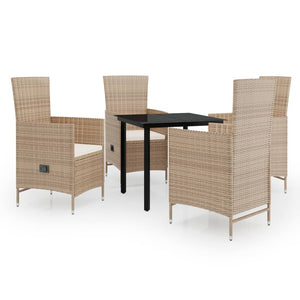 vidaXL Patio Dining Set Outdoor Dining Set Table and Chair Set for Garden-30