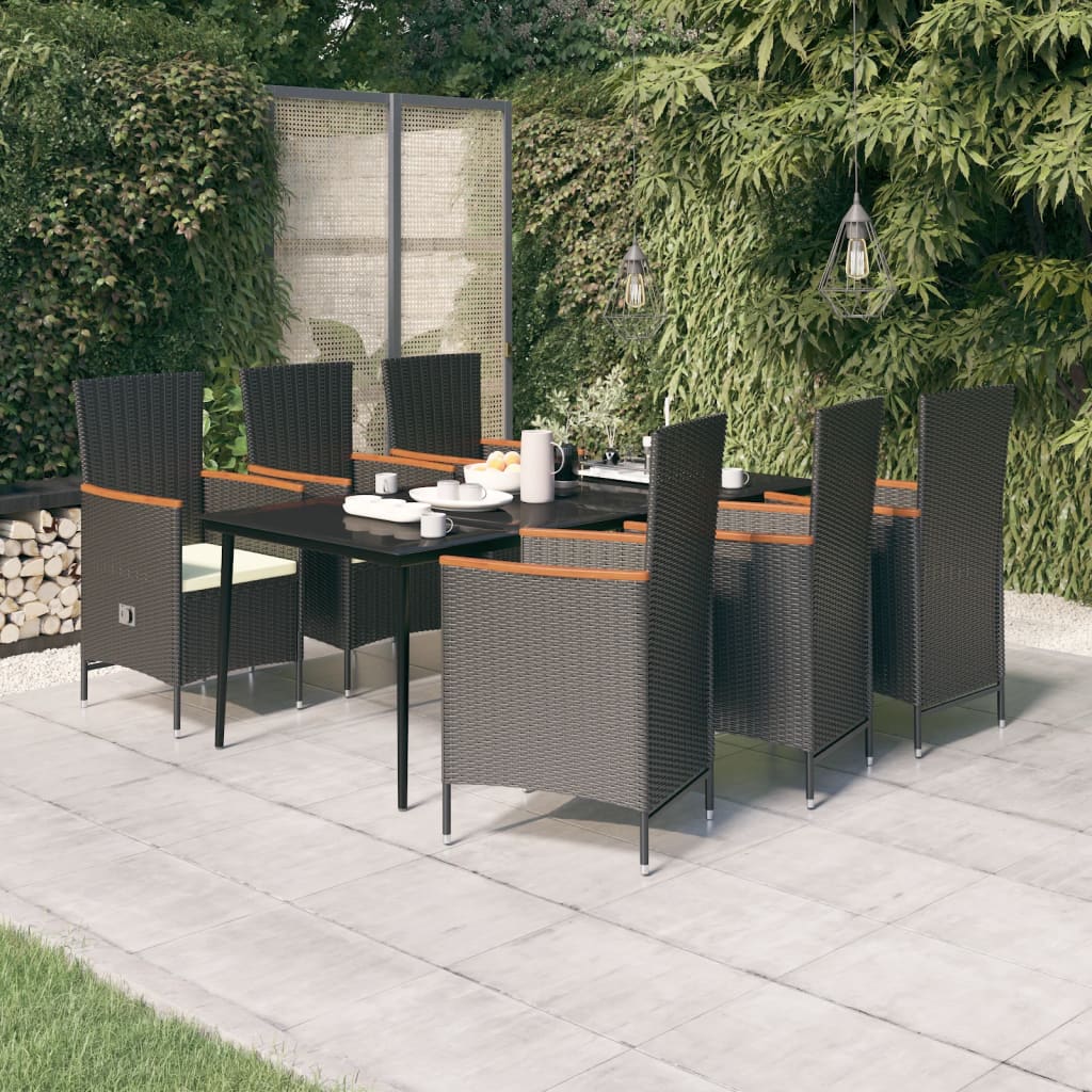 vidaXL Patio Dining Set 3/5/7 Piece Multi Colors 31.5"/55.1" Table Length-35