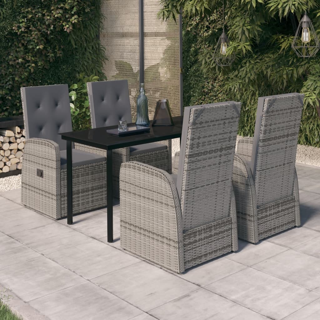 vidaXL Patio Dining Set Outdoor Dining Set Table and Chair Set for Garden-20