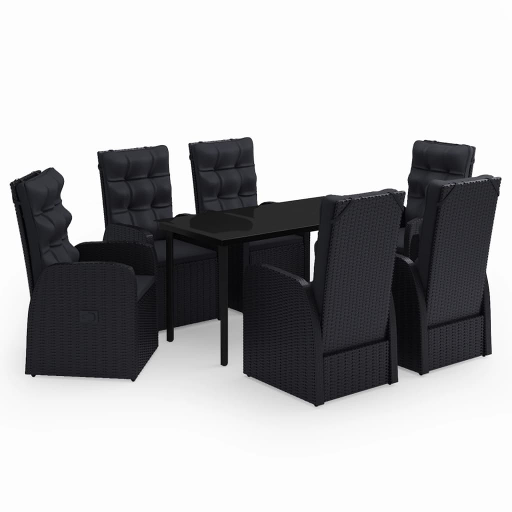 vidaXL Patio Dining Set Outdoor Dining Set Table and Chair Set for Garden-6