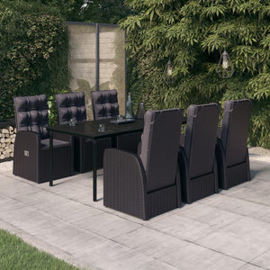 vidaXL Patio Dining Set Outdoor Dining Set Table and Chair Set for Garden-1