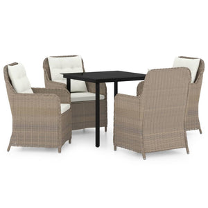 vidaXL Patio Dining Set Outdoor Dining Set Table and Chair Set for Garden-1