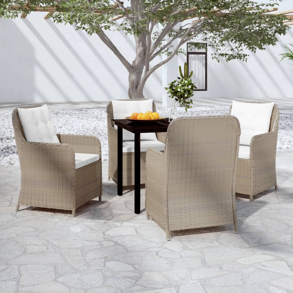 vidaXL Patio Dining Set Outdoor Dining Set Table and Chair Set for Garden-4