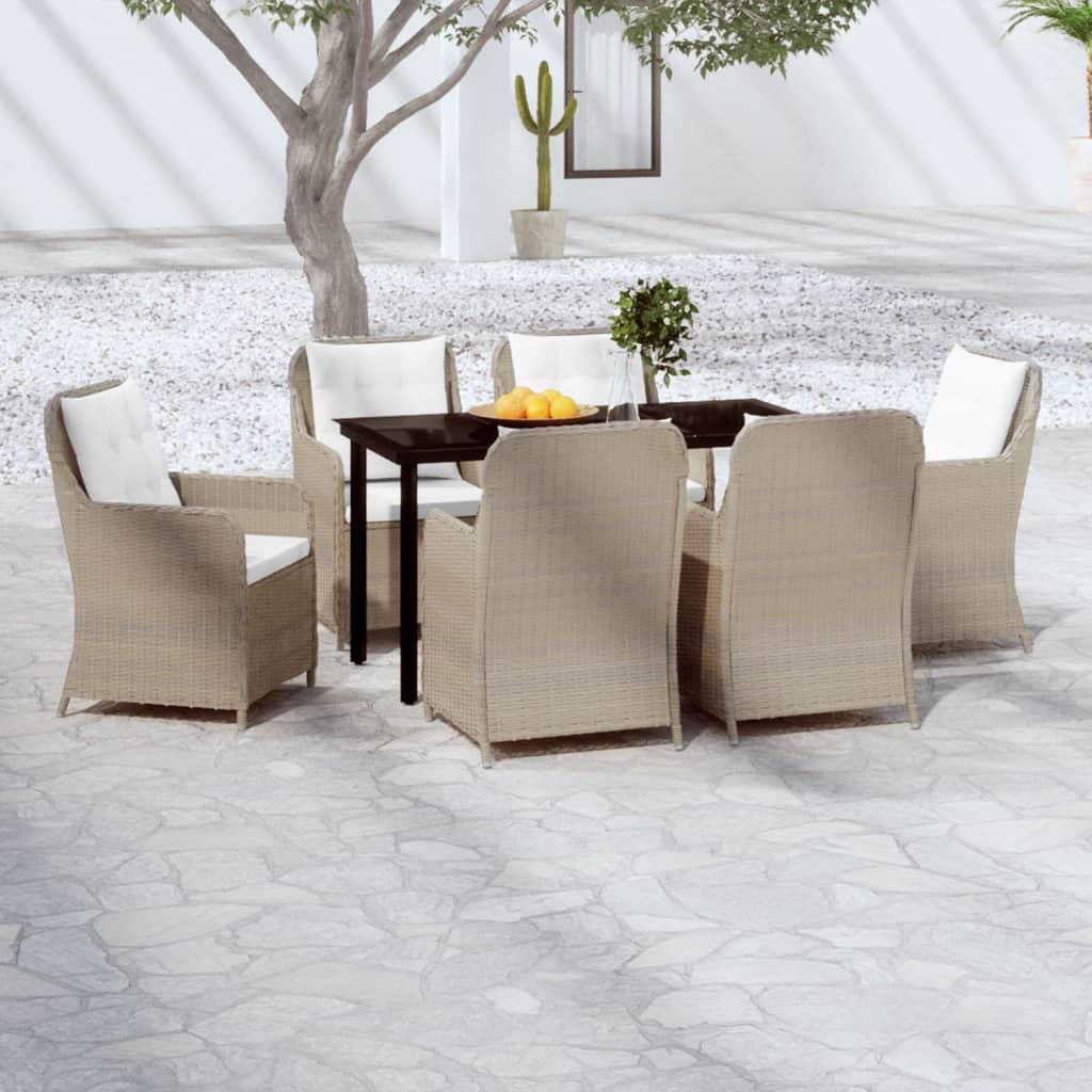 vidaXL Patio Dining Set Outdoor Dining Set Table and Chair Set for Garden-11