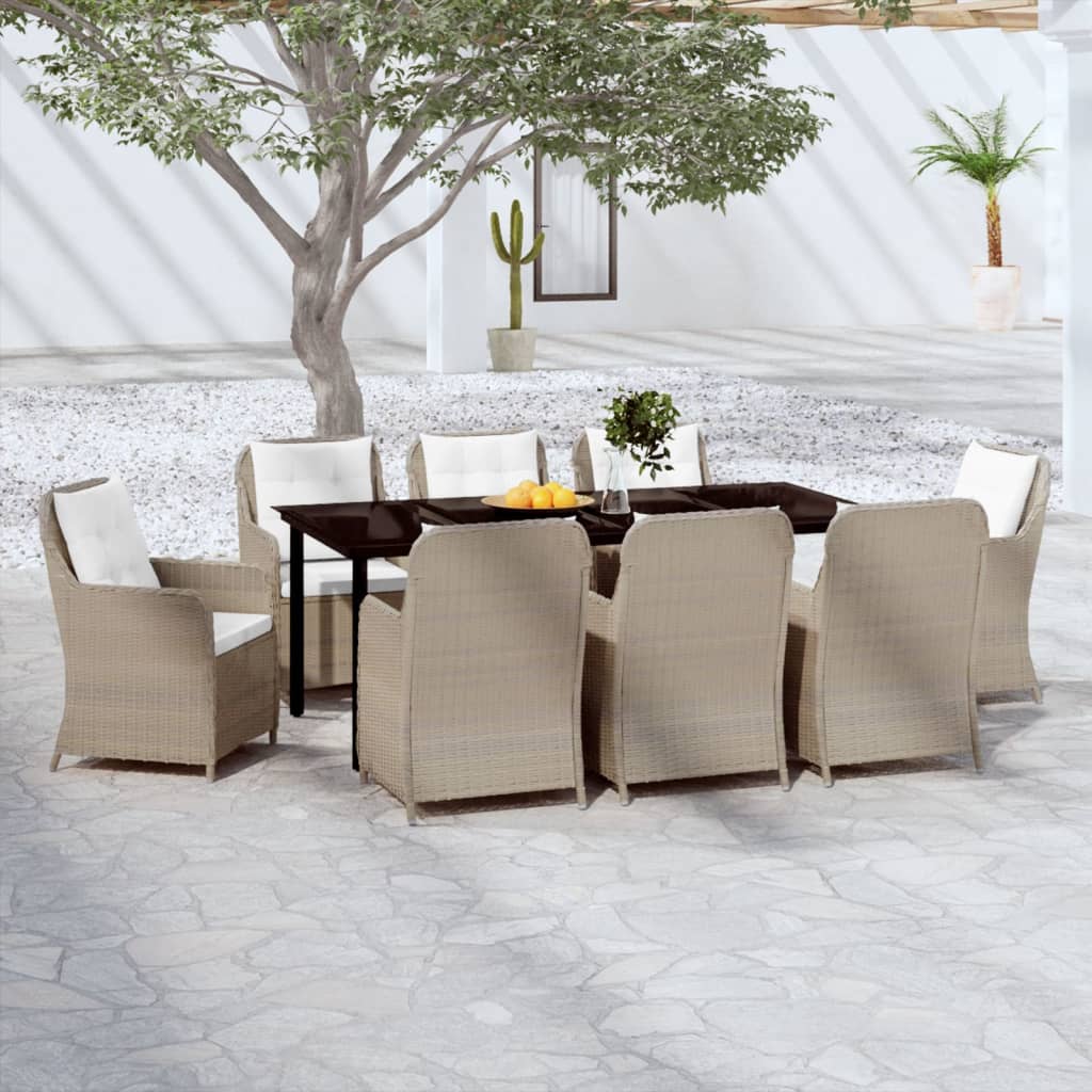 vidaXL Patio Dining Set Outdoor Dining Set Table and Chair Set for Garden-16