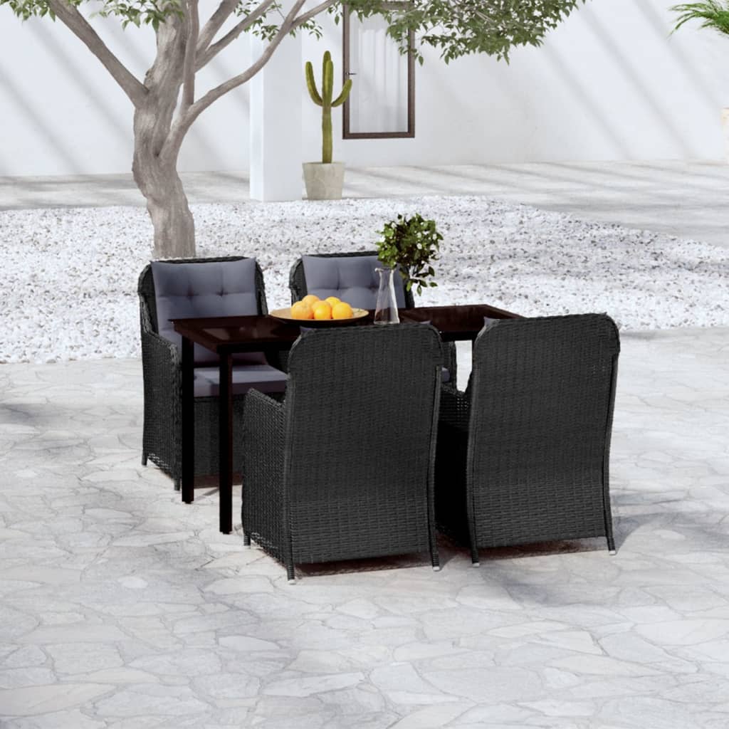 vidaXL Patio Dining Set Outdoor Dining Set Table and Chair Set for Garden-6