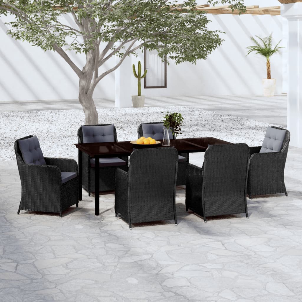 vidaXL Patio Dining Set Outdoor Dining Set Table and Chair Set for Garden-23