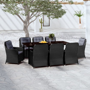 vidaXL Patio Dining Set Outdoor Dining Set Table and Chair Set for Garden-15