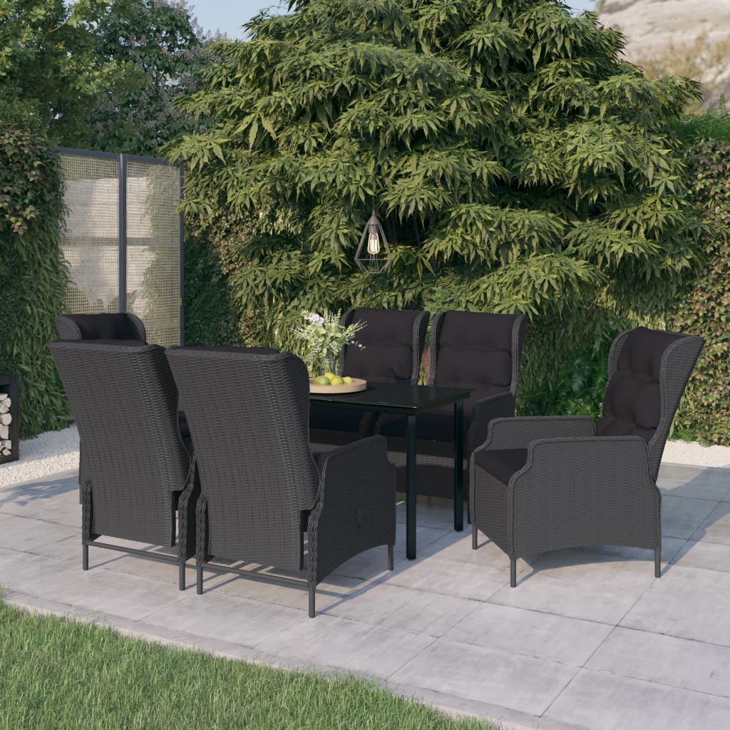 vidaXL Patio Dining Set Outdoor Dining Set Table and Chair Set for Garden-17