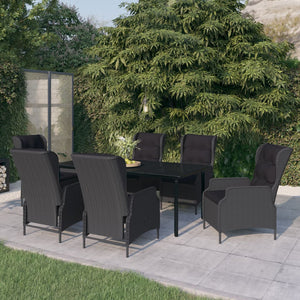 vidaXL Patio Dining Set Outdoor Dining Set Table and Chair Set for Garden-48