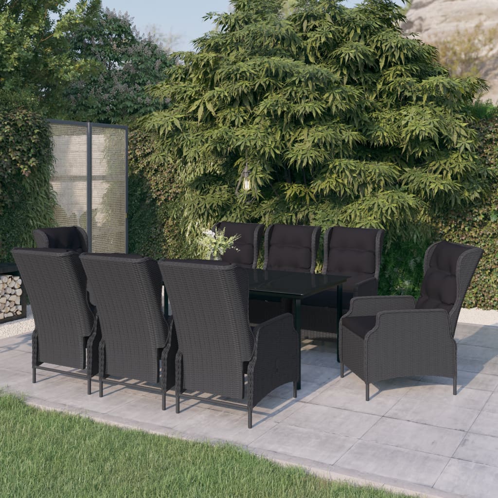 vidaXL Patio Dining Set Outdoor Dining Set Table and Chair Set for Garden-39