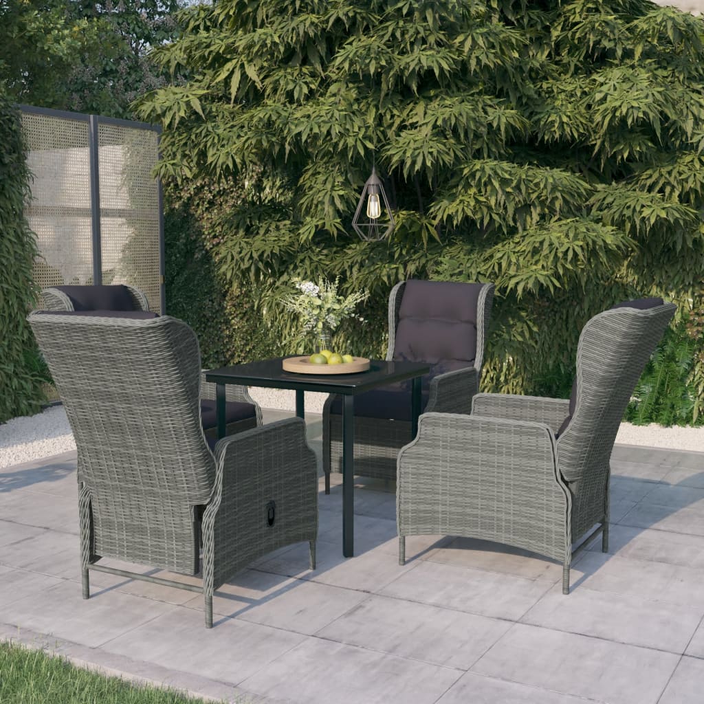 vidaXL Patio Dining Set Outdoor Dining Set Table and Chair Set for Garden-27