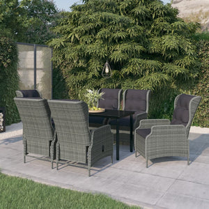 vidaXL Patio Dining Set Outdoor Dining Set Table and Chair Set for Garden-37