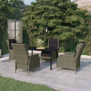 vidaXL Patio Dining Set Outdoor Dining Set Table and Chair Set for Garden-9