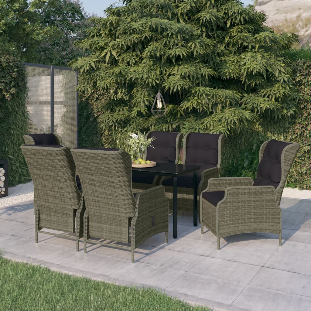 vidaXL Patio Dining Set Outdoor Dining Set Table and Chair Set for Garden-13