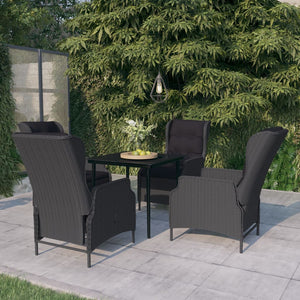 vidaXL Patio Dining Set Outdoor Dining Set Table and Chair Set for Garden-6